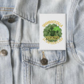 Shamrockzilla Peacekeeper: St. Patricks Day Kaiju Button (Insitu)