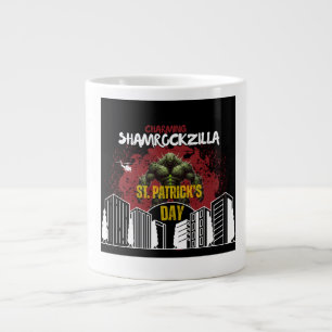 Shamrockzilla: St. Patrick’s Day Kaiju-Monster Jumbo-Tasse