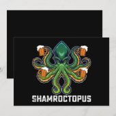 Shamroctopus Octopus Lover St Patrick's Day Einladung (Vorne/Hinten)