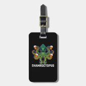 Shamroctopus Octopus Lover St Patrick's Day Gepäckanhänger (Vorderseite vertikal)