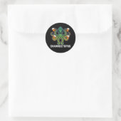 Shamroctopus Octopus Lover St Patrick's Day Runder Aufkleber (Tasche)