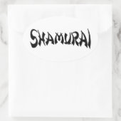SHAMURAI OVALER AUFKLEBER (Tasche)