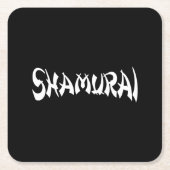 SHAMURAI RECHTECKIGER PAPPUNTERSETZER (Vorderseite)