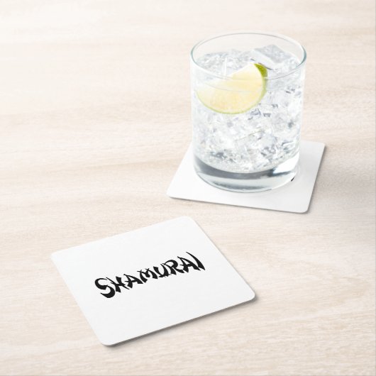 SHAMURAI RECHTECKIGER PAPPUNTERSETZER (Vor Ort)