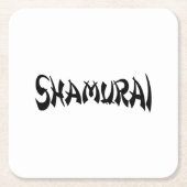 SHAMURAI RECHTECKIGER PAPPUNTERSETZER (Vorderseite)