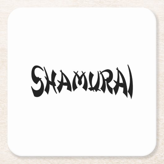 SHAMURAI RECHTECKIGER PAPPUNTERSETZER (Vorderseite)