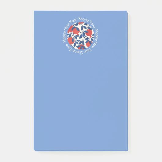 Shana Tov - Jüdische Neujahrsnachrichten Post-it Klebezettel (Vorderseite)