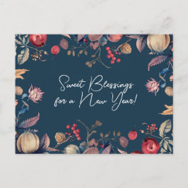 Shana Tova - blau Postkarte