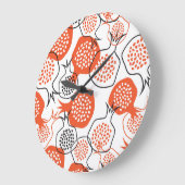 SHANA TOVA: Granatapkarte Große Wanduhr (Winkel)