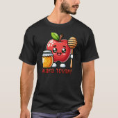 Shana Tova Kawaii Apple und Honey T-Shirt (Vorderseite)