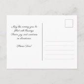 Shana Tova künstlerisch Postkarte (Rückseite)