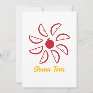 Shana Tova mit Äpfeln Feiertagskarte