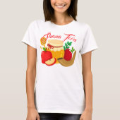 Shana Tova mit Äpfeln, Honig, Granatapfel T-Shirt (Vorderseite)