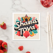 Shana tova Rosh chshana Serviette (Beispiel)