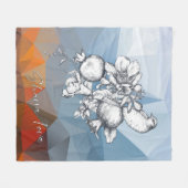 Shana Tova Rosh Hashana Jüdisches Neujahr Fleecedecke (Vorderseite (Horizontal))