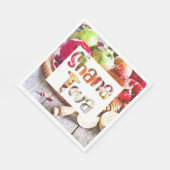 Shana Tova - Rosh Hashanah mit Äpfeln und Honig Serviette (Ecke)