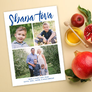 Shana Tova Rosh Hashanah Multi-Foto Holiday Foto Feiertagskarte