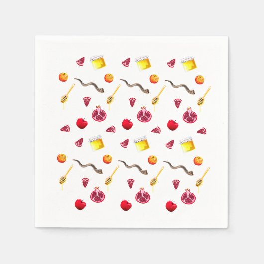 shana tova, shana tova rosh hashanah, shanah tovah serviette (Vorderseite)