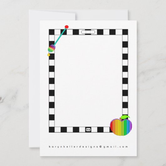 Shana Tova Umetukah FLAT Grußkarte Karte (Rückseite)