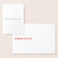 Shanah Tovah elegante einfache Typografie