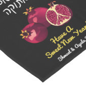 Shanah Tovah Pomegranate Personalisiert Table Runn Kurzer Tischläufer (Ecke)