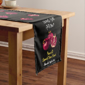 Shanah Tovah Pomegranate Personalisiert Table Runn Kurzer Tischläufer (Beispiel)