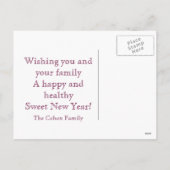 Shanah Tovah Postcard Feiertagspostkarte (Rückseite)