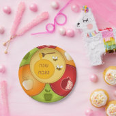 Shanah Tovah Rosh Haschanah Jüdisches Neujahr Pappteller (Party)