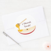 Shanah Tovah Rosh Hashanah Judenneues Jahr Runder Aufkleber (Umschlag)