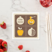 Shanah Tovah Rosh Hashanah Judenneues Jahr Serviette (Beispiel)