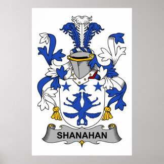 Shanahan Familienwappen Poster