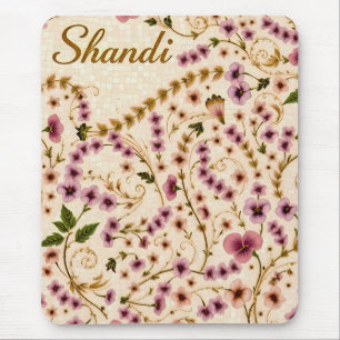 SHANDI ~ Süßes Vintage-Mädchen liest Buch ~ Mauspa Mousepad