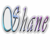 "Shane" Bunter Shane Name, Aufkleber (Vorderseite)