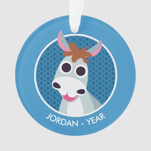 Shane der Esel Ornament (Vorderseite)