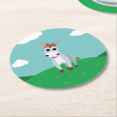 Shane der Esel Runder Pappuntersetzer (Angewinkelt)