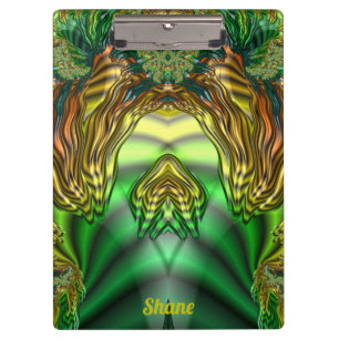 SHANE ~ ETHEREAL! grün, orange, schwarz, gelb Klemmbrett