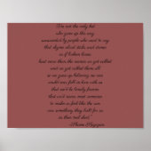 Shane Koyczan Quote Poster (Vorne)