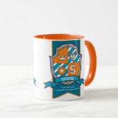 Shane Letter S Wappen Orange Name bedeutet Tasse (VorderseiteRechts)