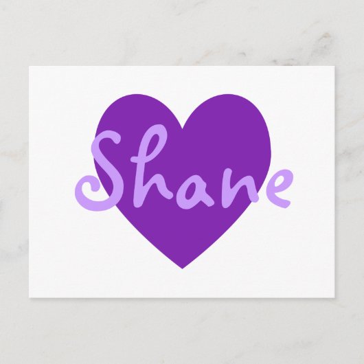 Shane Lila Postkarte (Vorderseite)