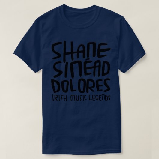 Shane MacGowan Sinead OConnor Dolores Irish Music T-Shirt (Design vorne)