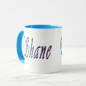 Shane Name Logo, Tasse (Vorderseite Links)