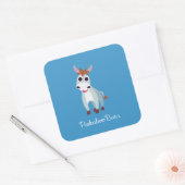 Shane the Donkey Quadratischer Aufkleber (Umschlag)