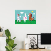 Shane, Tommy und Zora am Tag Poster (Heimbüro)
