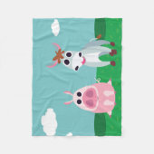 Shane u. misstrauisches an der Tageszeit Fleecedecke (Vorderseite)