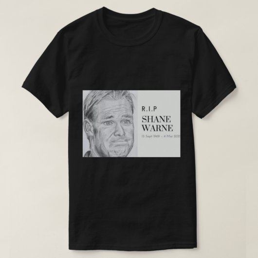 Shane Warne (2) T-Shirt (Design vorne)
