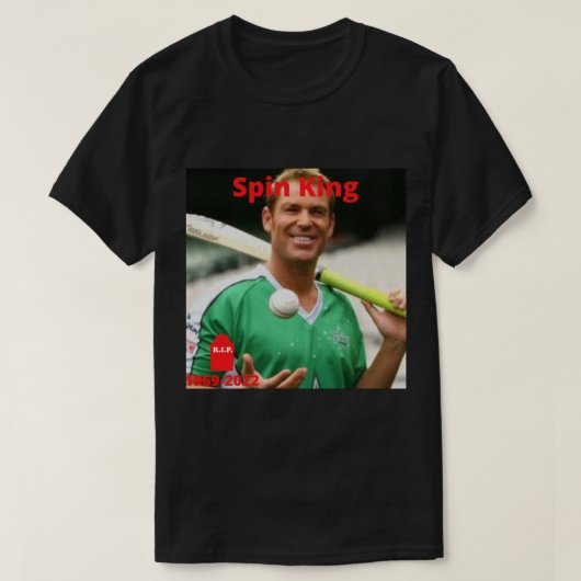 Shane Warne Cricket Player - Spin King Active T-Shirt (Design vorne)