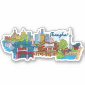 Shanghai Aufkleber (Vorderseite)