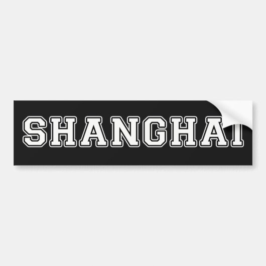 Shanghai Autoaufkleber (Vorne)