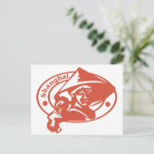 Shanghai-Briefmarke Postkarte (Stehend Vorderseite)