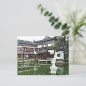 Shanghai, China - Altstadt Postkarte (Stehend Vorderseite)